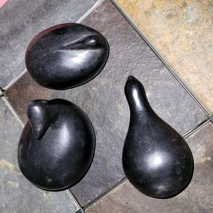 Modern wooden birds- set of 3